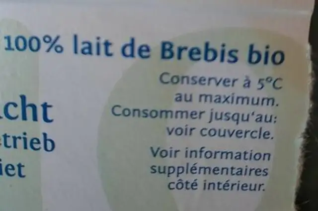 Yogourt de brebis nutrition facts table