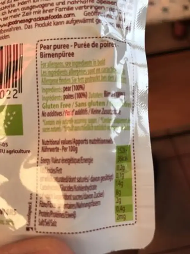 Unknown ingredients label