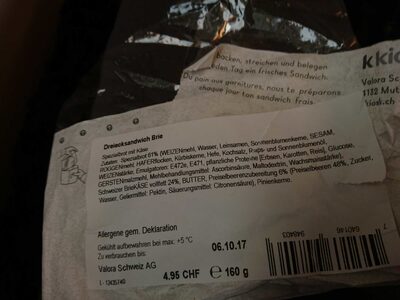 Dreiecksandwich Brie