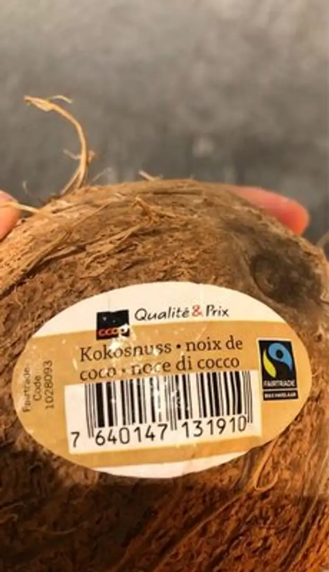 Noi coco nutrition facts table