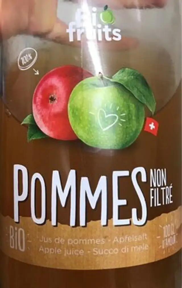 Jus de pommes non filtrées