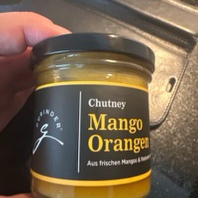 Mango Orangen Chutney front packaging