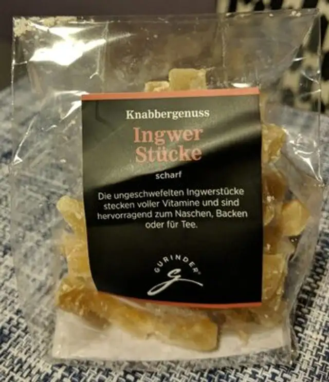 Ingwer Stücke scharf