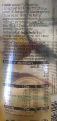 the Vitamin Water  Focus water Pineapple & Mango