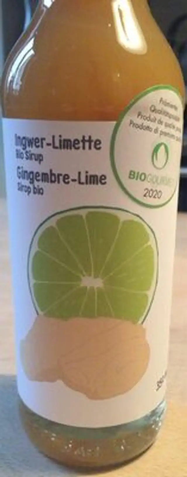 Sirop Bio Gingembre-Lime