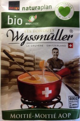 Fondue bio moitié-moitié AOP front packaging