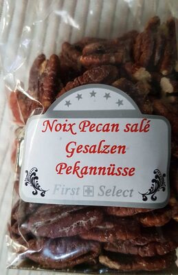 Noix de pécan salées front packaging