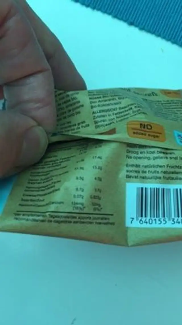 Rhythm 108 coconut macaroon nutrition facts table