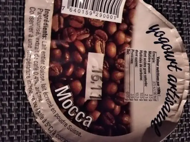 Yaourt nutrition facts table