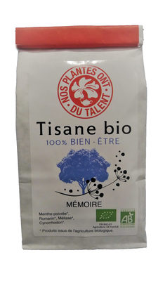 Tisane bio MEMOIRE front packaging