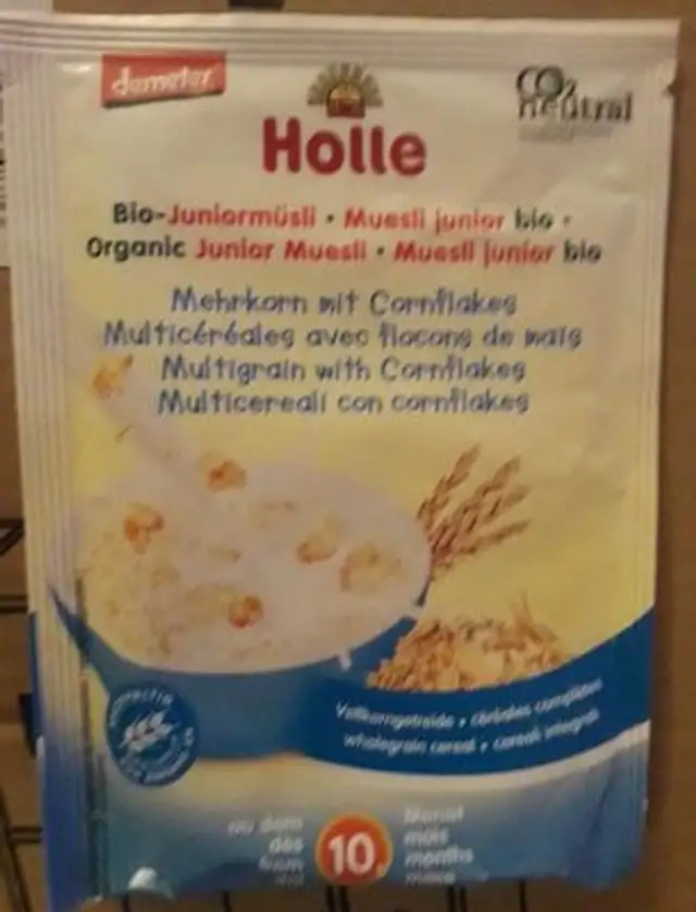 Muesli junior front packaging