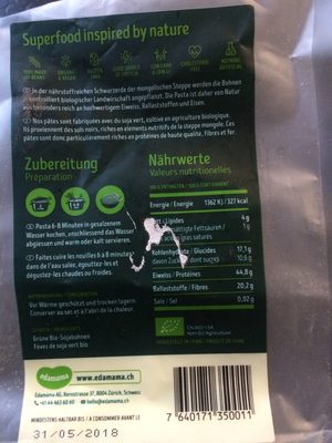 Edamama Edamame noodles BIO front packaging