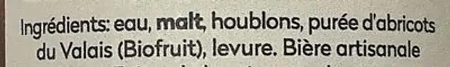 Saxonne ingredients label