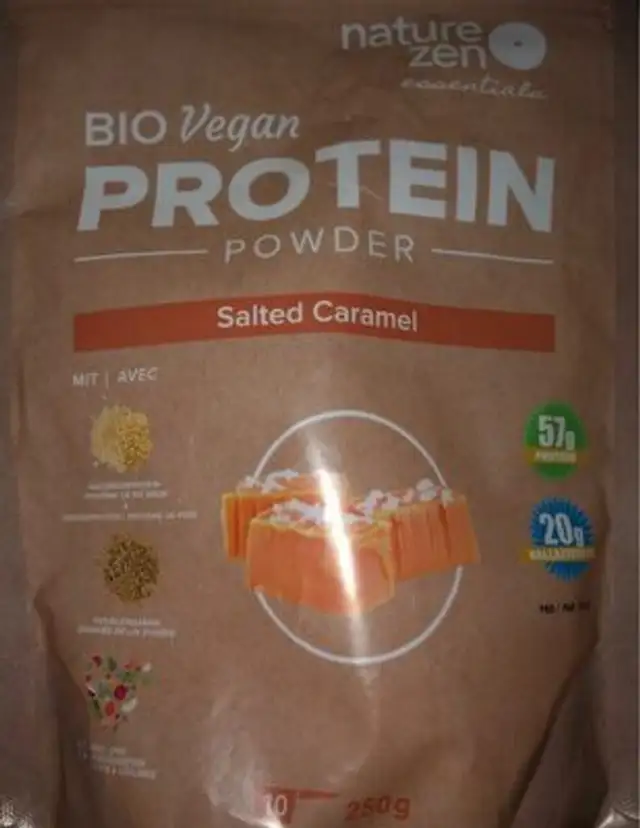 Protein powder bio vegan salted caramel