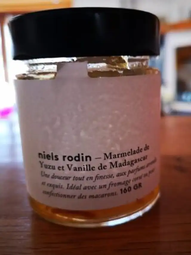 Marmelade de yuzu et vanille de Madagascar