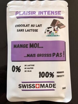Plaisir intense chocolat au lait sans lactose