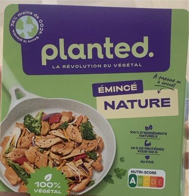 Émincé nature front packaging