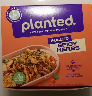 Pulled Spicy Herbs front packaging