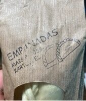 Empanadas front packaging