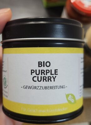 Bio purple curry front packaging