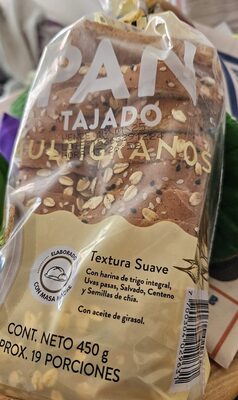 Pan Tajado Multigranos
