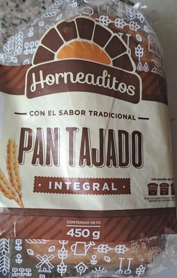 Pan Tajado Integral front packaging