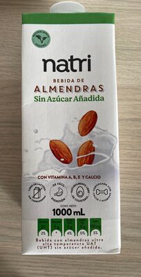 Bebidas de Almendras Sin Azúcar Añadida