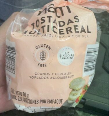 Tostadas Multicereales front packaging