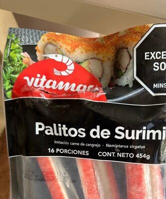 Palitos de surimi front packaging