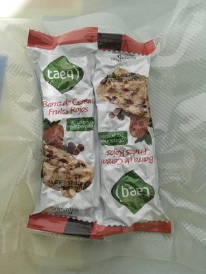 barra de ceral frutos rojos taeq