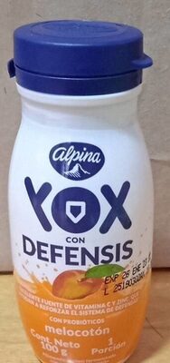 Yox con Defensis Melocotón