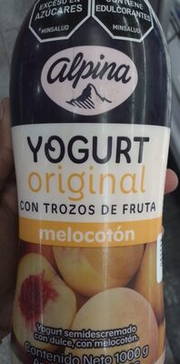 Yogurt original trozos melocotón