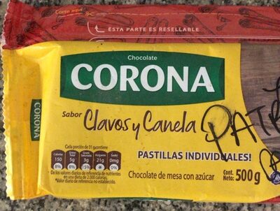Corona chocolate clavos y canela