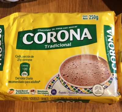Chocolate Corona X250 Gramos