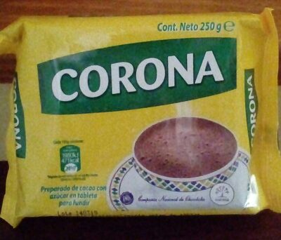 Preparado de cacao con azúcar en tableta para fundir