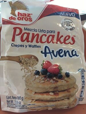 Haz de Oros Mezcla Lista para Pancakes Crepes y Waffles Avena