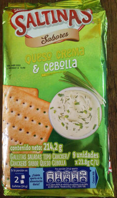 Saltinas Queso Crema & Cebolla