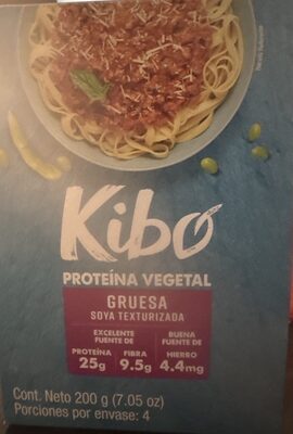 Kibo proteína vegana soya gruesa texturizada