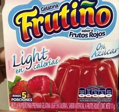 Gelatina frutino sabor a frutos rojos