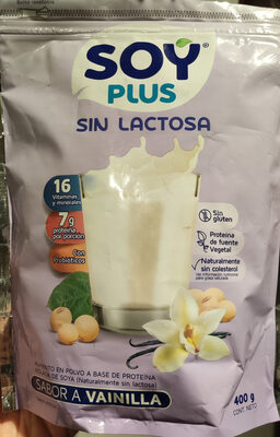 Soy Plus Sin Lactosa Vainilla front packaging