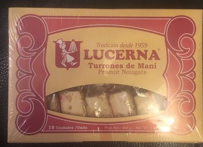 Turrones de Maní front packaging