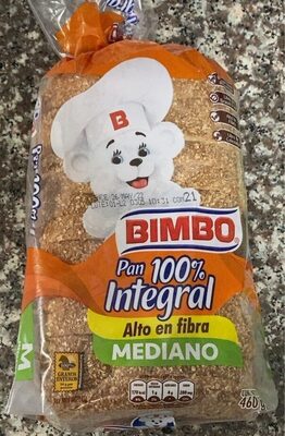 Pan 100% integral alto en fibra