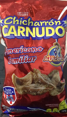 Chicharrón Carnudo Americano Familiar front packaging
