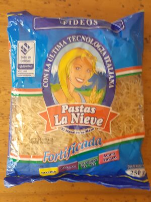 Fideos Pastas La Nieve front packaging