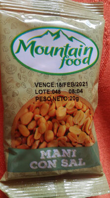 Mountain Food Maní con Sal
