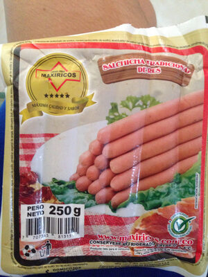 Salchicha tradicional de res