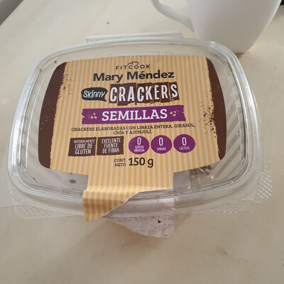 Mary Mendez Skinny Crackers Semillas front packaging