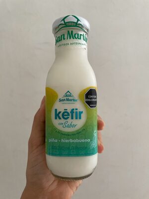 Kéfir Piña Hierbabuena