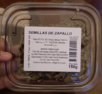 Semillas front packaging