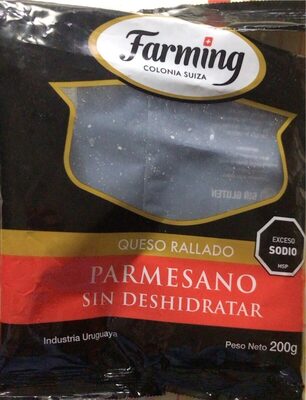 Queso rallado parmesano sin deshidratar